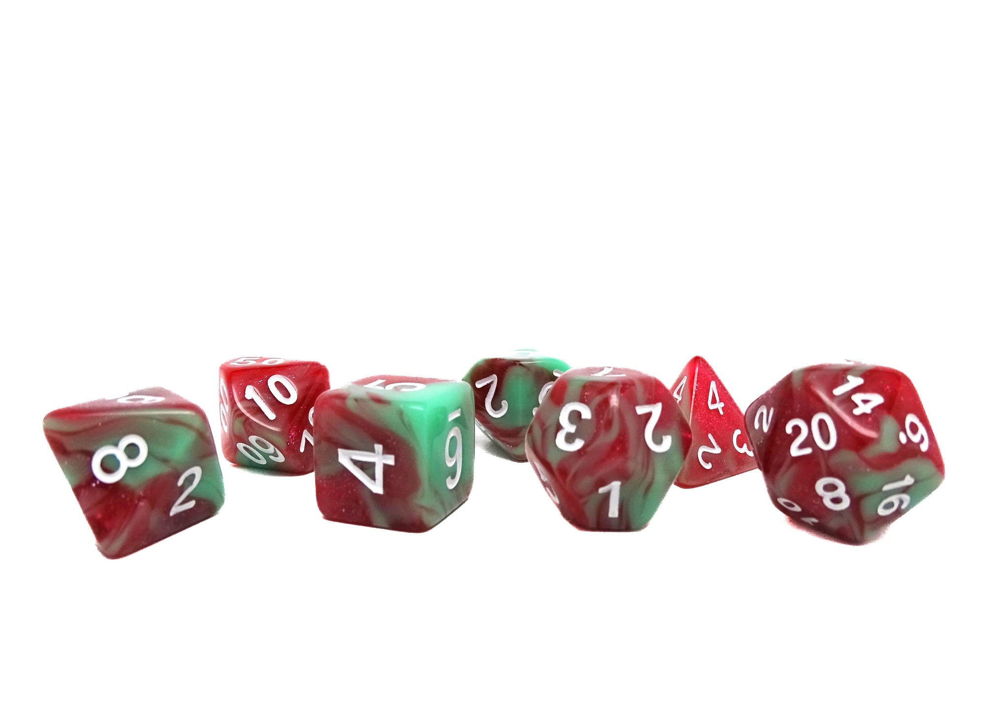 Strawberry Mint - 7 Piece Dice Set