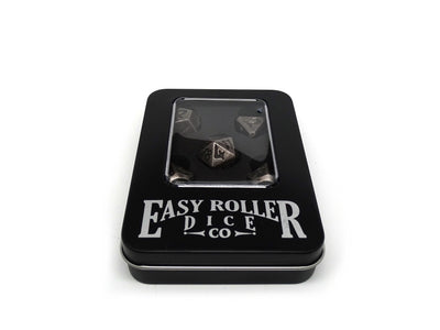 Blunt Tipped Legendary Silver - Metal 7 Piece Dice Set