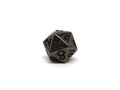 Blunt Tipped Legendary Silver - Metal 7 Piece Dice Set