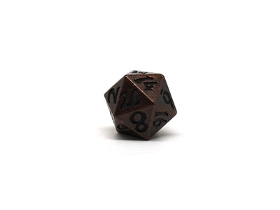 Blunt Tipped Legendary Copper - Metal 7 Piece Dice Set