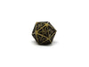 Blunt Tipped Webs Legendary Gold - Metal 7 Piece Dice Set