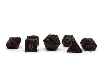 Stealth Legendary Copper - 7 Piece Metal Dice Set