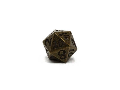 Blunt Tipped Legendary Gold - Metal 7 Piece Dice Set