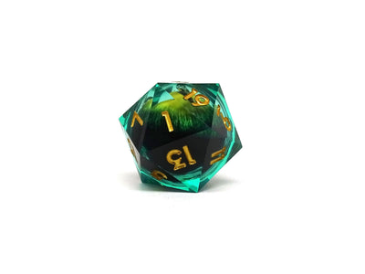 35mm Giant Eye D20 - Gold Numbering