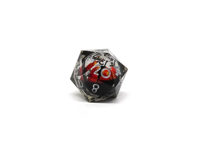 Fire Eyes Sharp Edge 7 Piece Dice Set