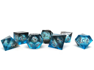 Star Core Sharp Edge Liquid-Core 7 Piece Dice Set