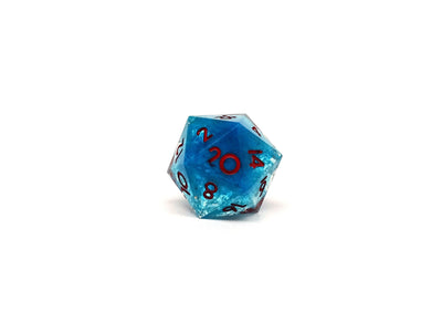 Coastal Reef Sharp Edge 7 Piece Dice Set