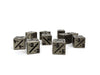 10 Piece Metal Counter Dice D6 - 12mm Legendary Copper Minus