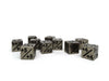 10 Piece Metal Counter Dice D6 - 12mm Legendary Copper Plus