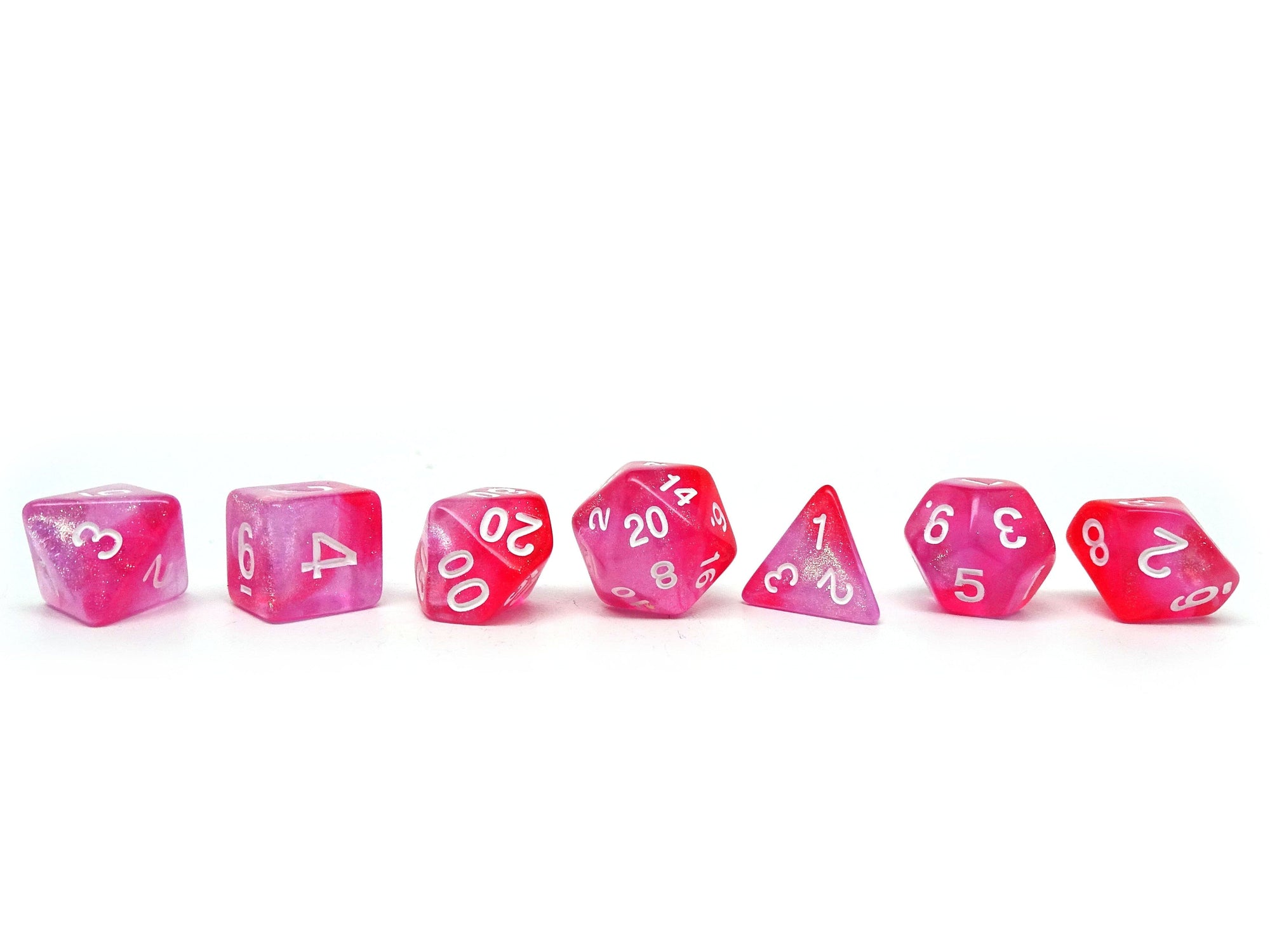 Cherry Hexbomb - 7 Piece Dice Set