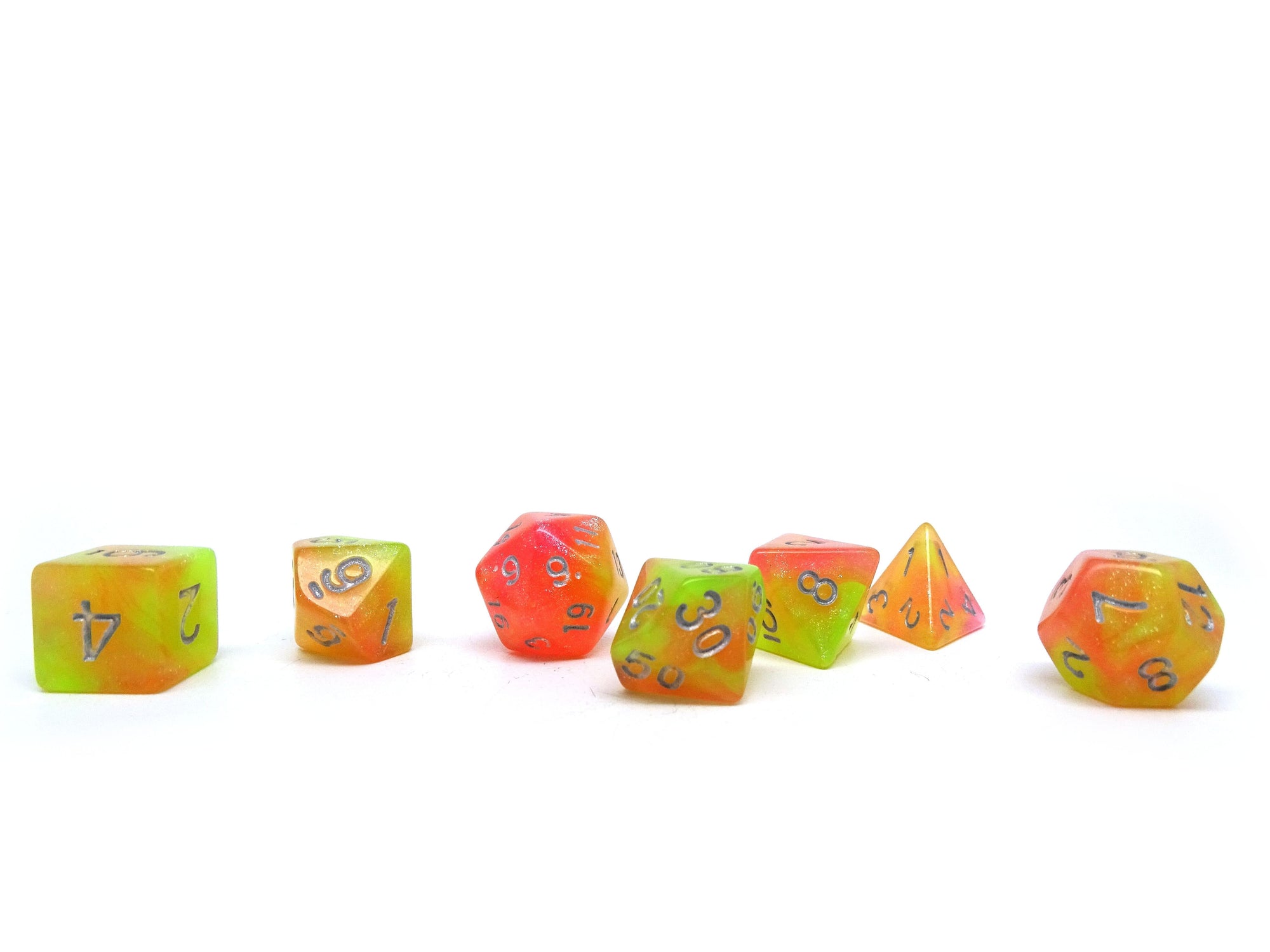 Solar Flare - 7 Piece Dice Set