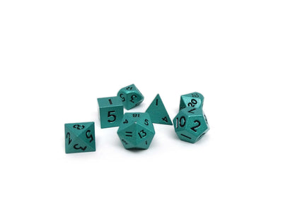 Mini Patinasteel - 7 Piece Metal Dice Set
