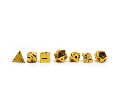 Mini Gold - 7 Piece Metal Dice Set