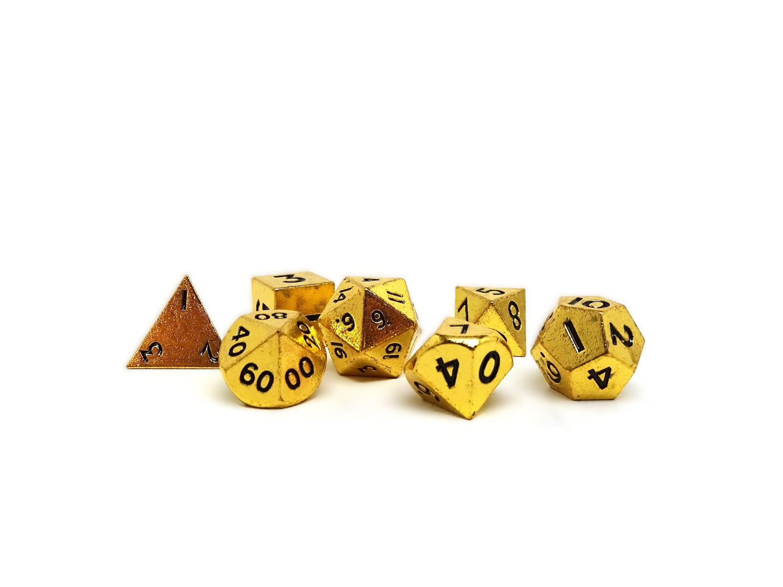 Mini Gold - 7 Piece Metal Dice Set