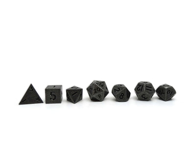 Mini Blackout - 7 Piece Metal Dice Set