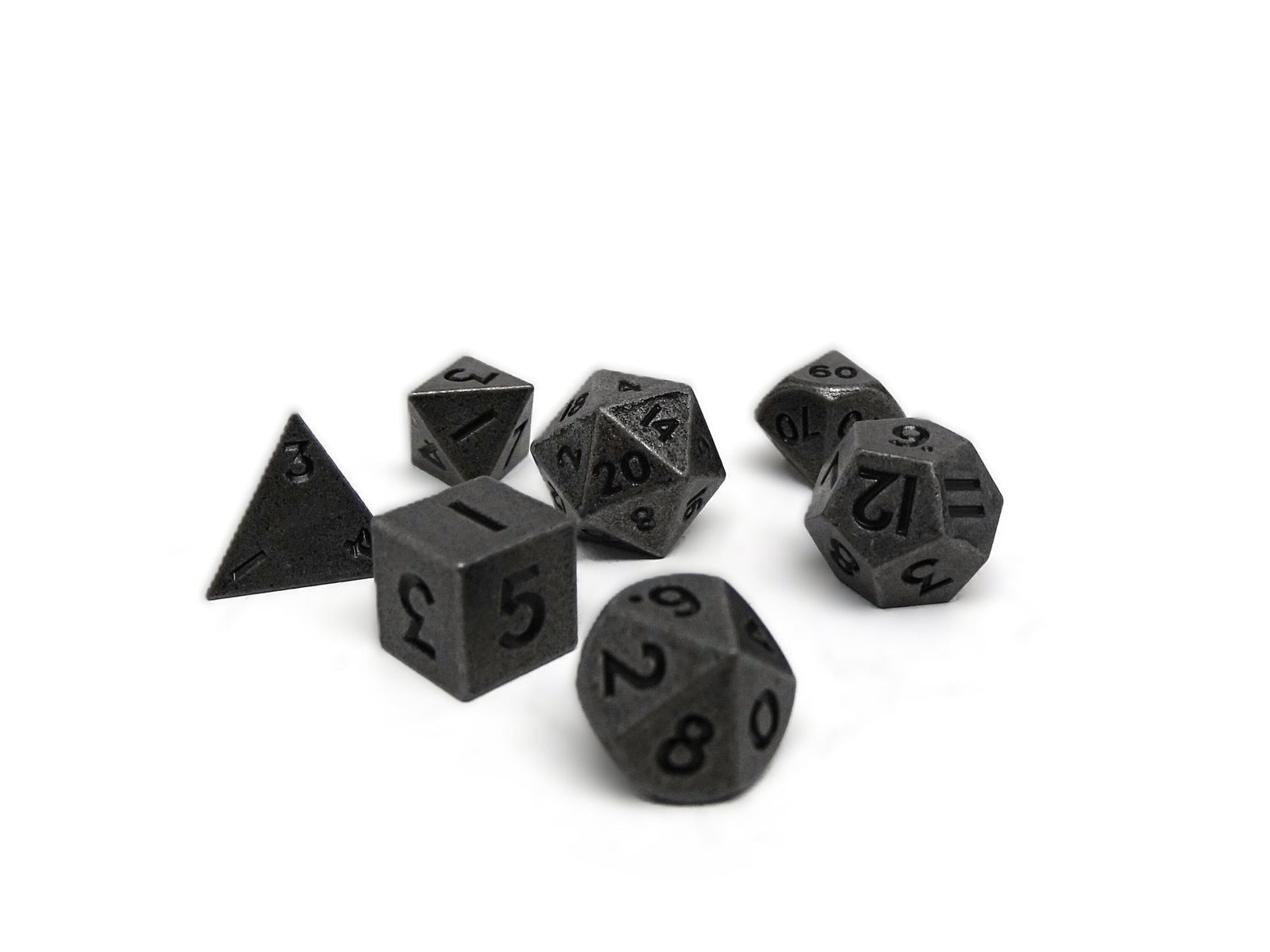 Mini Blackout - 7 Piece Metal Dice Set