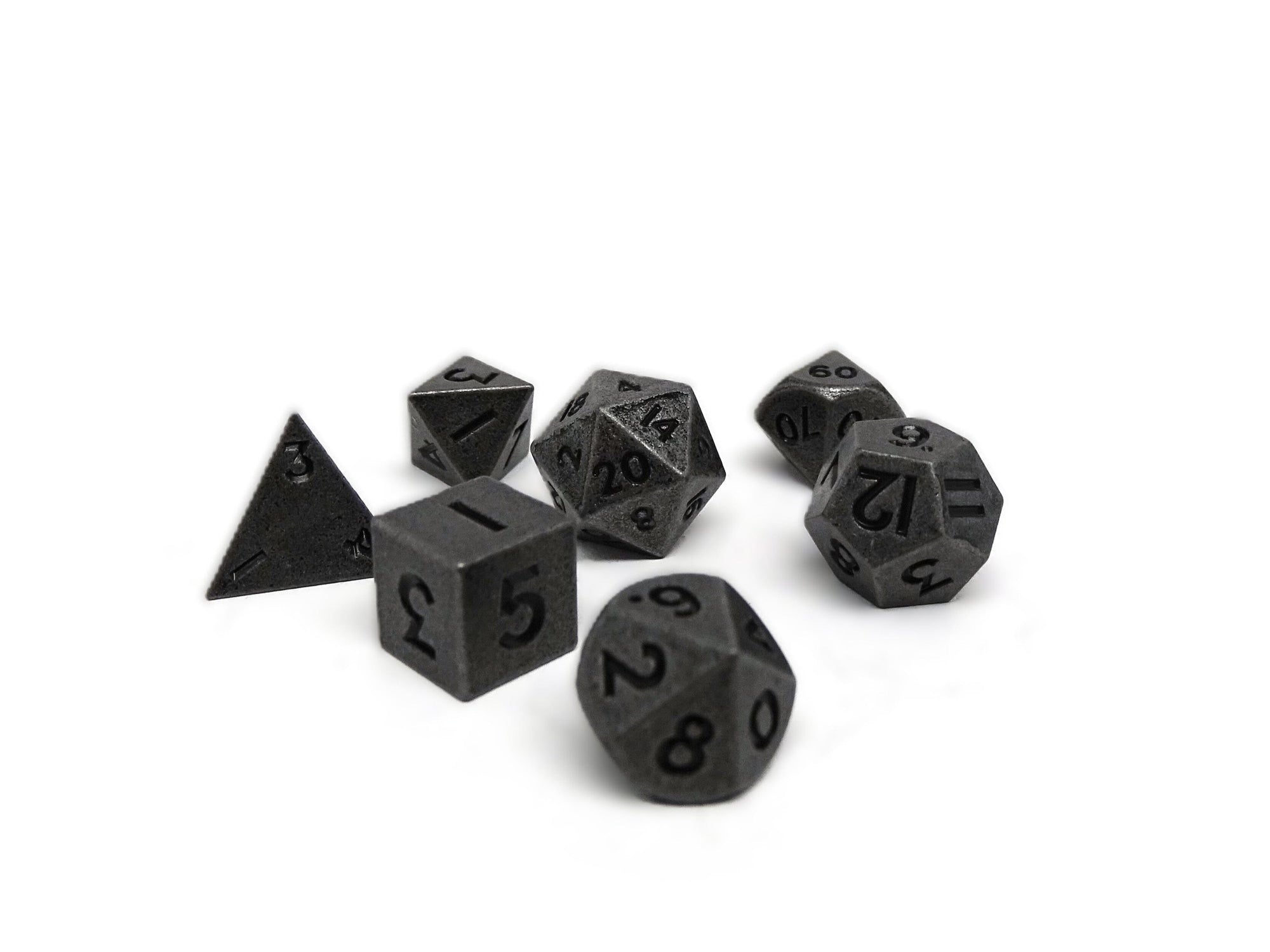 Mini Blackout - 7 Piece Metal Dice Set