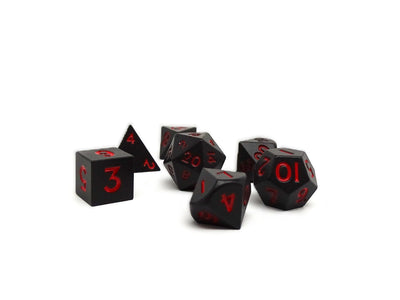Mini Shadowsteel - 7 Piece Metal Dice Set