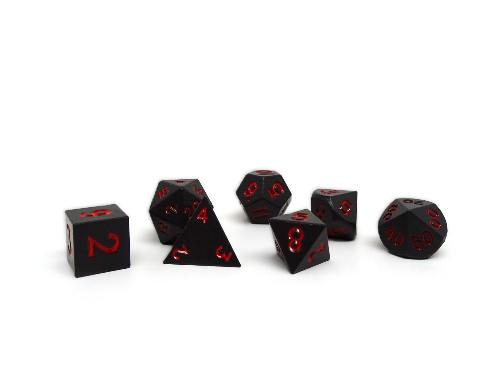 Mini Shadowsteel - 7 Piece Metal Dice Set