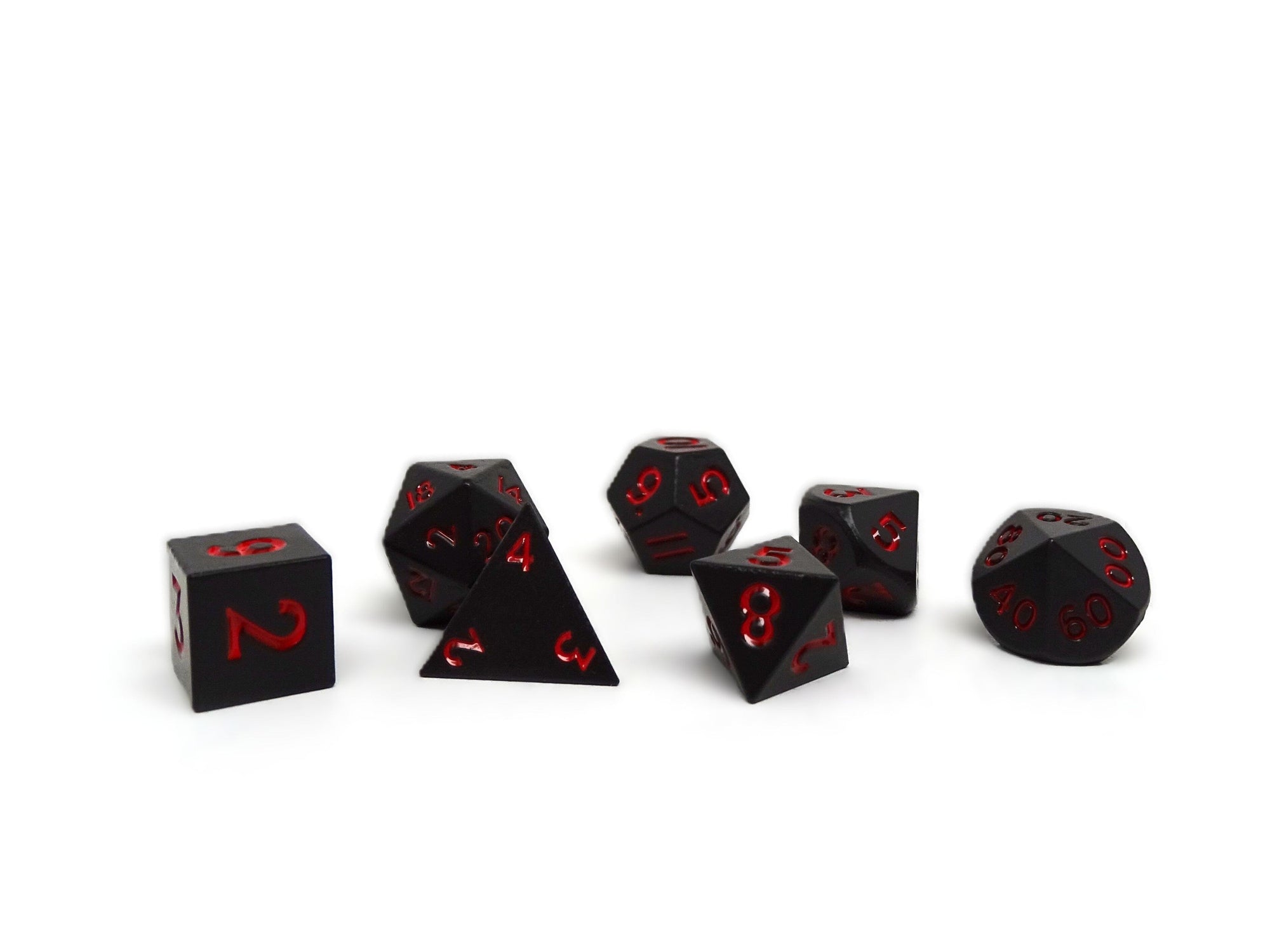 Mini Shadowsteel - 7 Piece Metal Dice Set