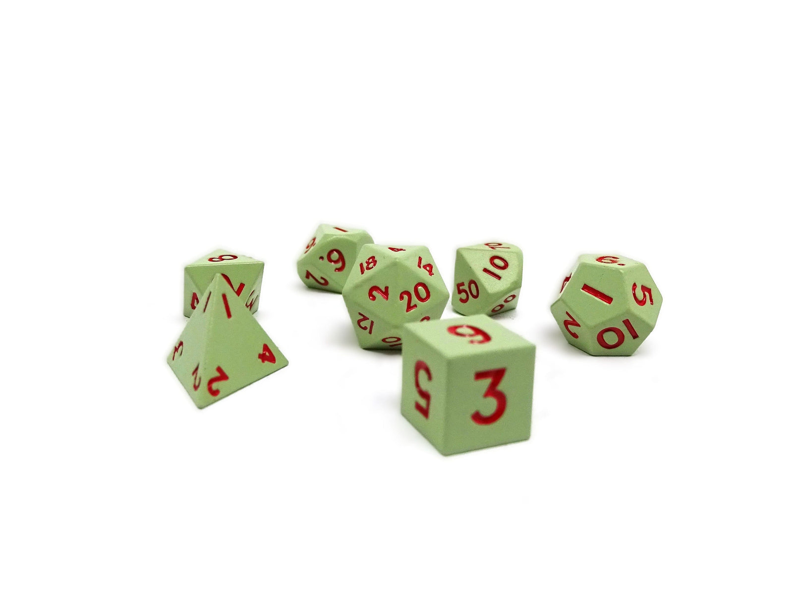 Mini Sage Alloy - 7 Piece Metal Dice Set