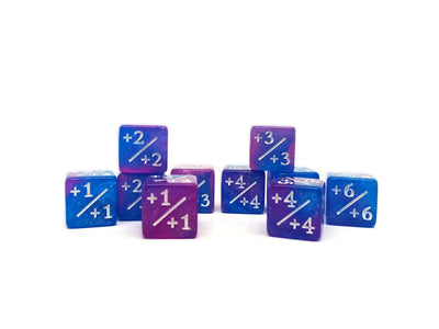 10 Piece Counter Dice D6 - Astral Tide - Plus