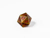 35mm Limited Edition Gold Dragon Face Metal Dice D20