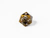 35mm Limited Edition Gold Dragon Face Metal Dice D20