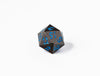 35mm Limited Edition Gunmetal Dragon Face Metal Dice D20