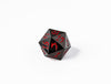 35mm Limited Edition Gunmetal Dragon Face Metal Dice D20