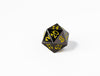 35mm Limited Edition Gunmetal Dragon Face Metal Dice D20