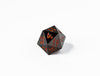 35mm Limited Edition Gunmetal Dragon Face Metal Dice D20