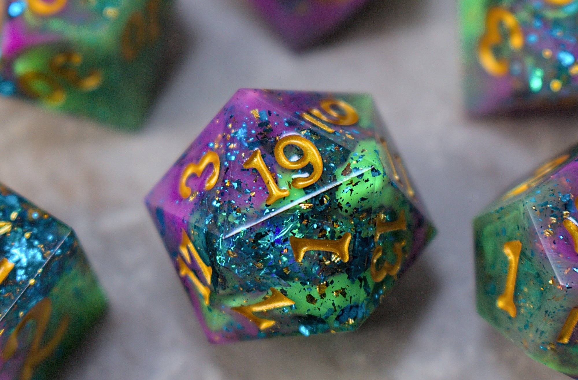 Poison Clouds Sharp Edge Dice Set