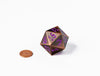 35mm Limited Edition Copper Dragon Face Metal Dice D20