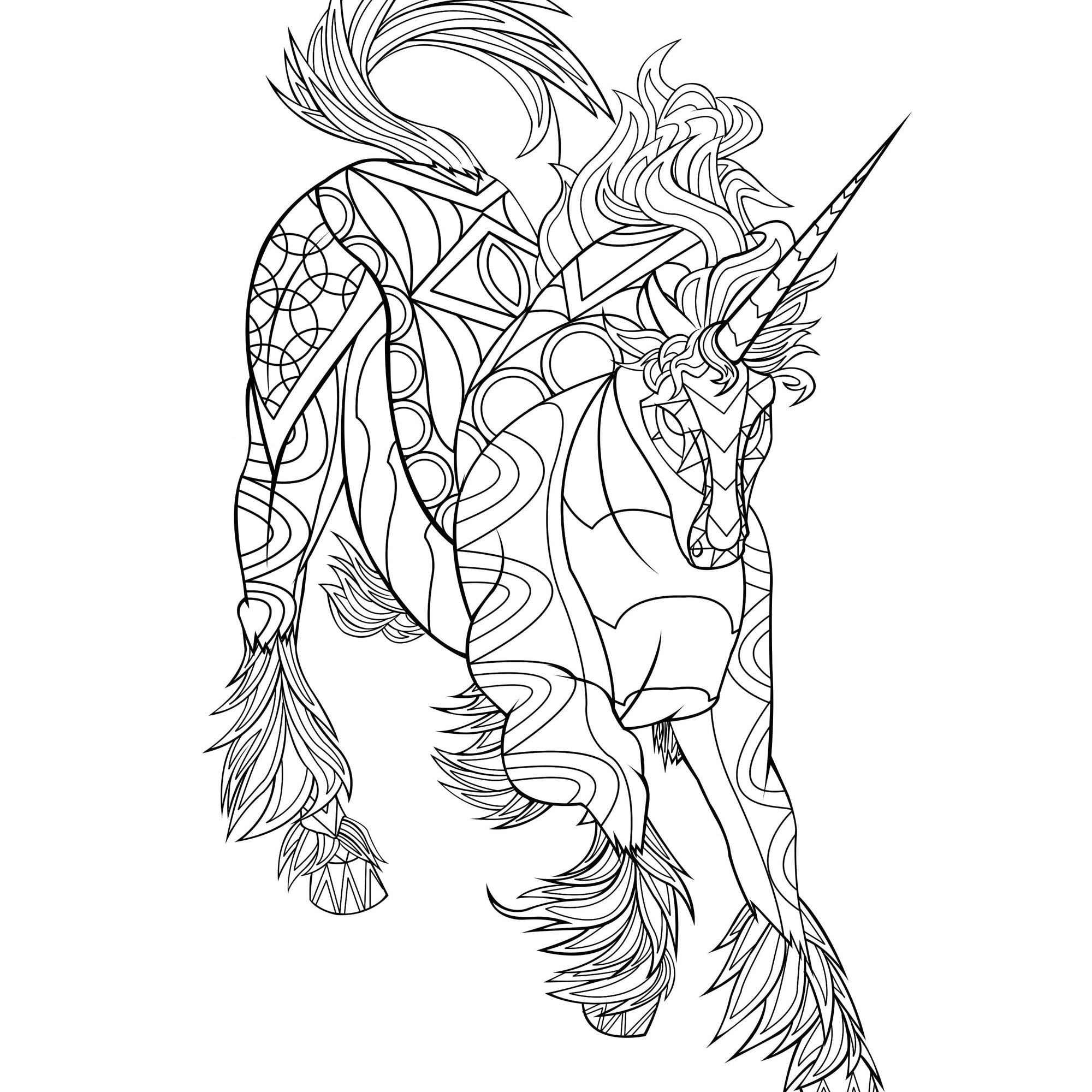 Fantasy Adult Coloring Book (Digital Download)