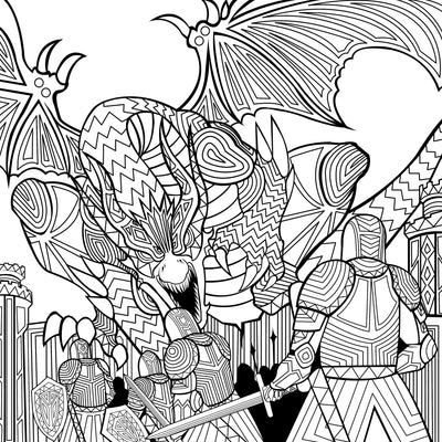 Fantasy Adult Coloring Book (Digital Download)