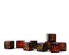 10 Piece Counter Dice D6 - Fire + Plus