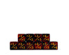 10 Piece Counter Dice D6 - Fire + Plus