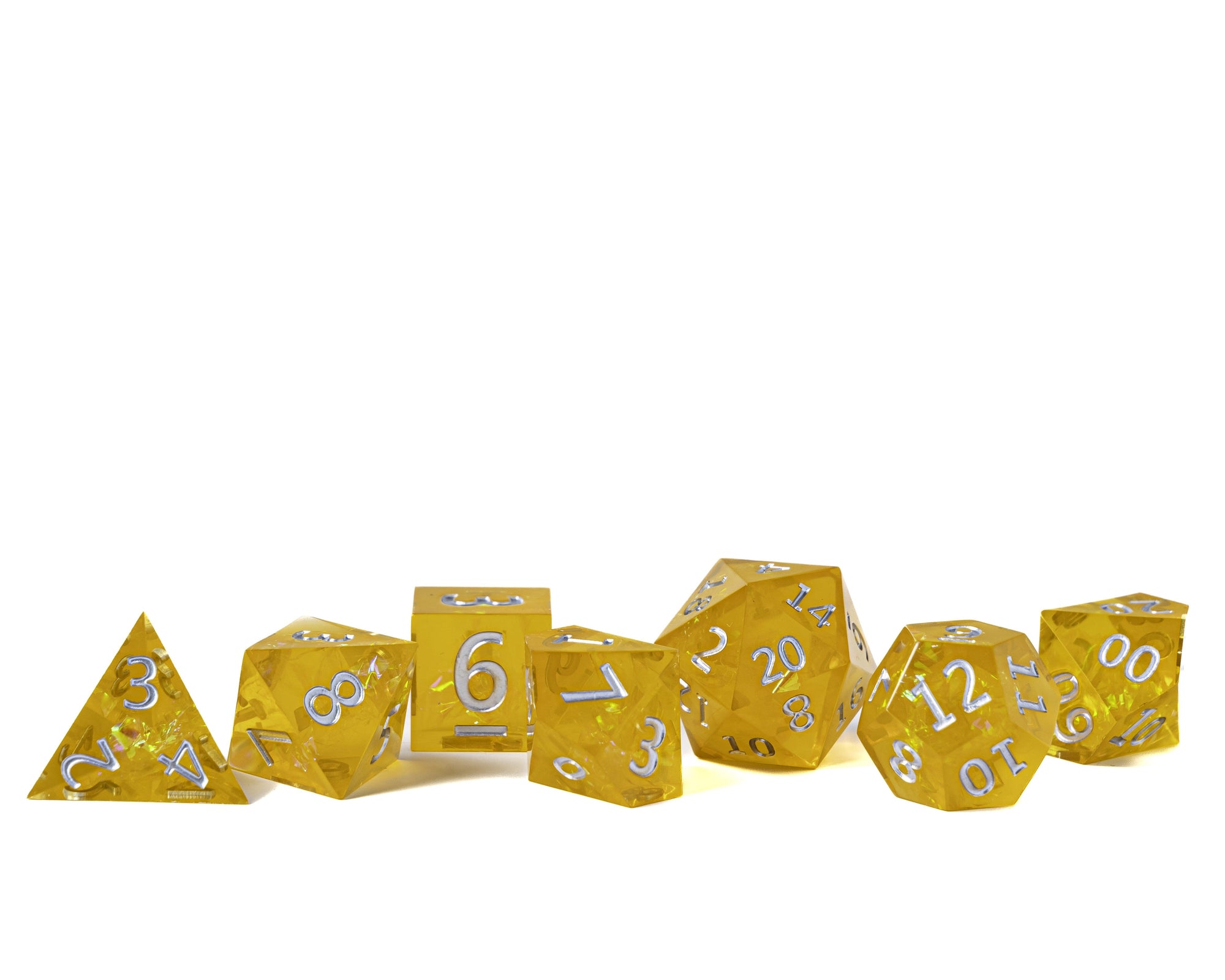 Perpetual Sunlight Sharp Edge 7 Piece Dice Set