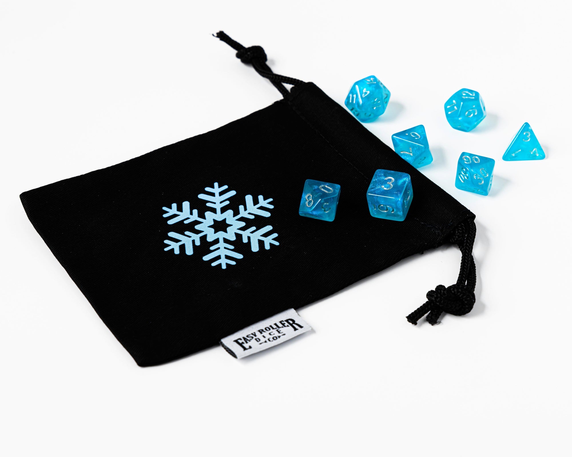 Small Cotton Twill Dice Bag - Ice Design