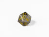 35mm Limited Edition Silver Dragon Face Metal Dice D20