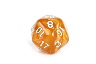 Brown and Amber 7 Piece Dice Set