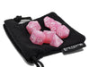 Pink Marble Dice Collection - 7 Piece Set