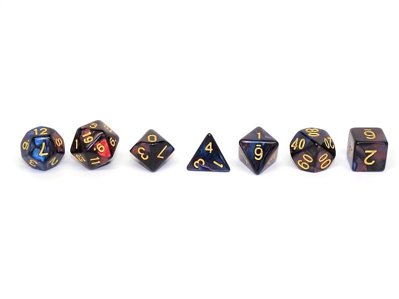 Royal Swirl Dice Collection - 7 Piece Set