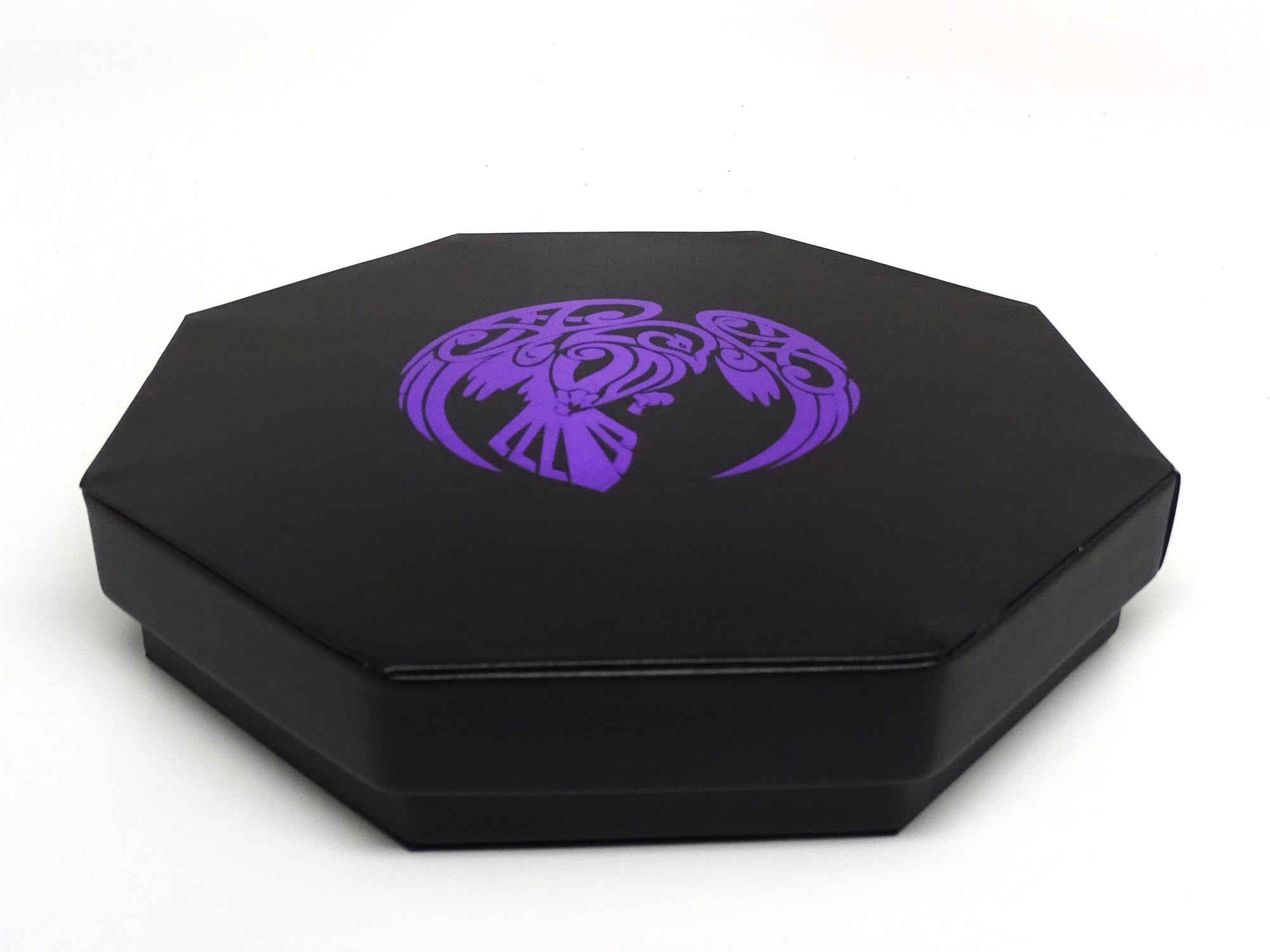 (Pre Order)                        Raven Dice Tray With Dice Staging Area and Lid
