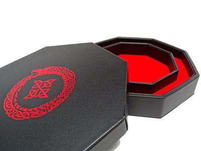 Ouroboros Dice Tray With Dice Staging Area and Lid