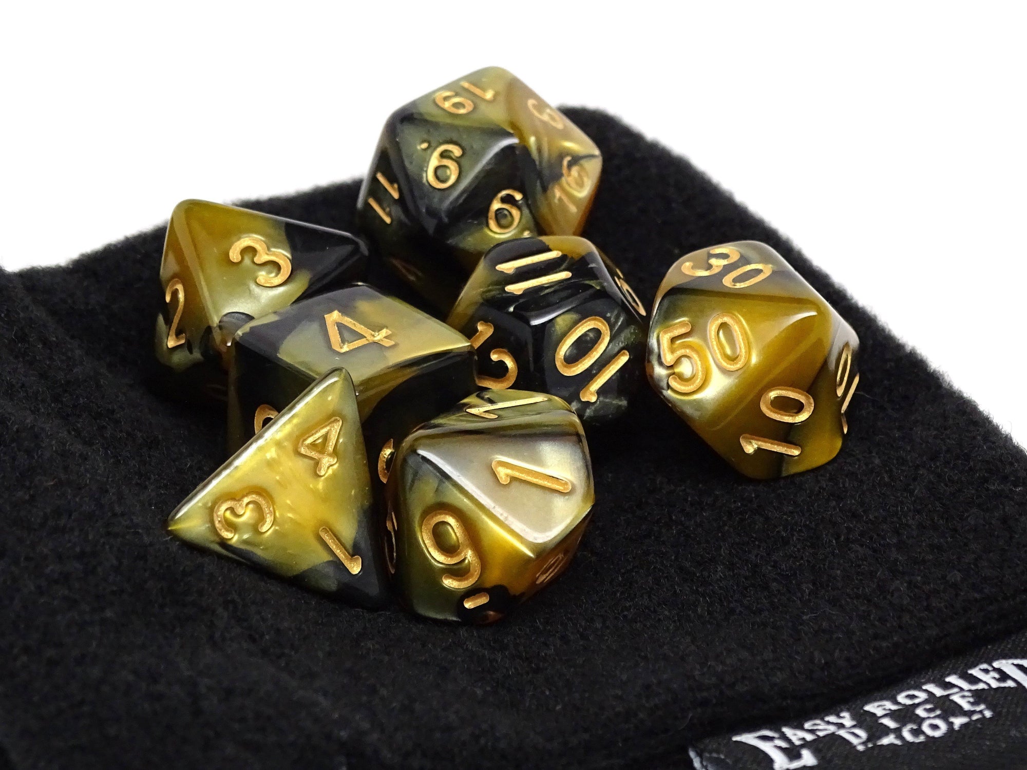 Yellow and Black Granite - 7 Piece Set