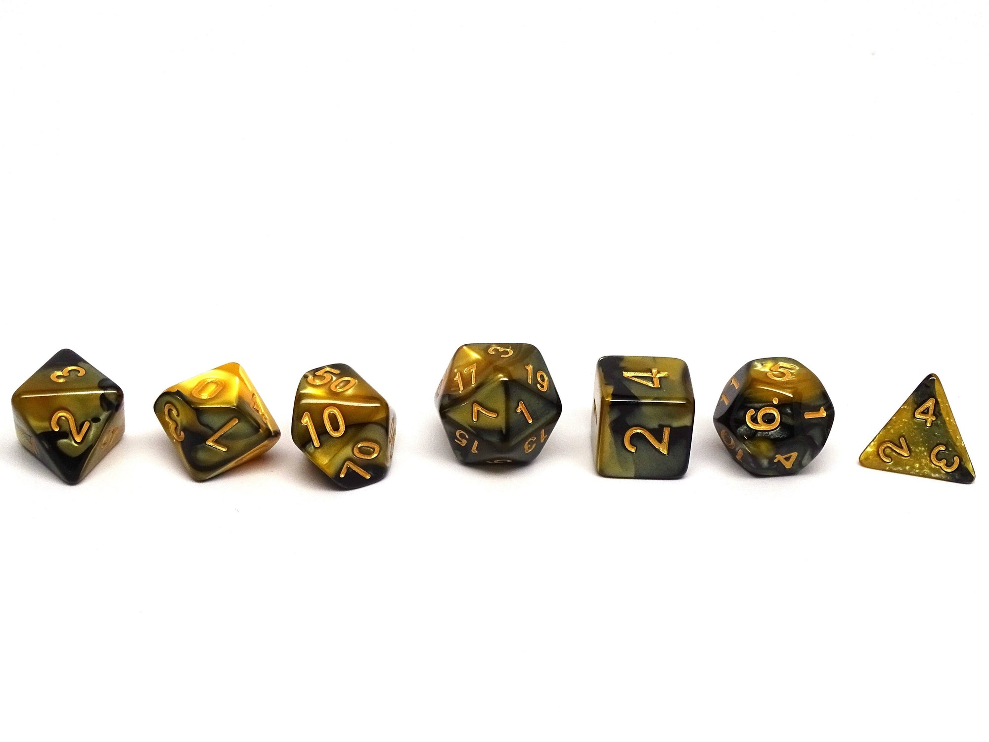 Yellow and Black Granite - 7 Piece Set