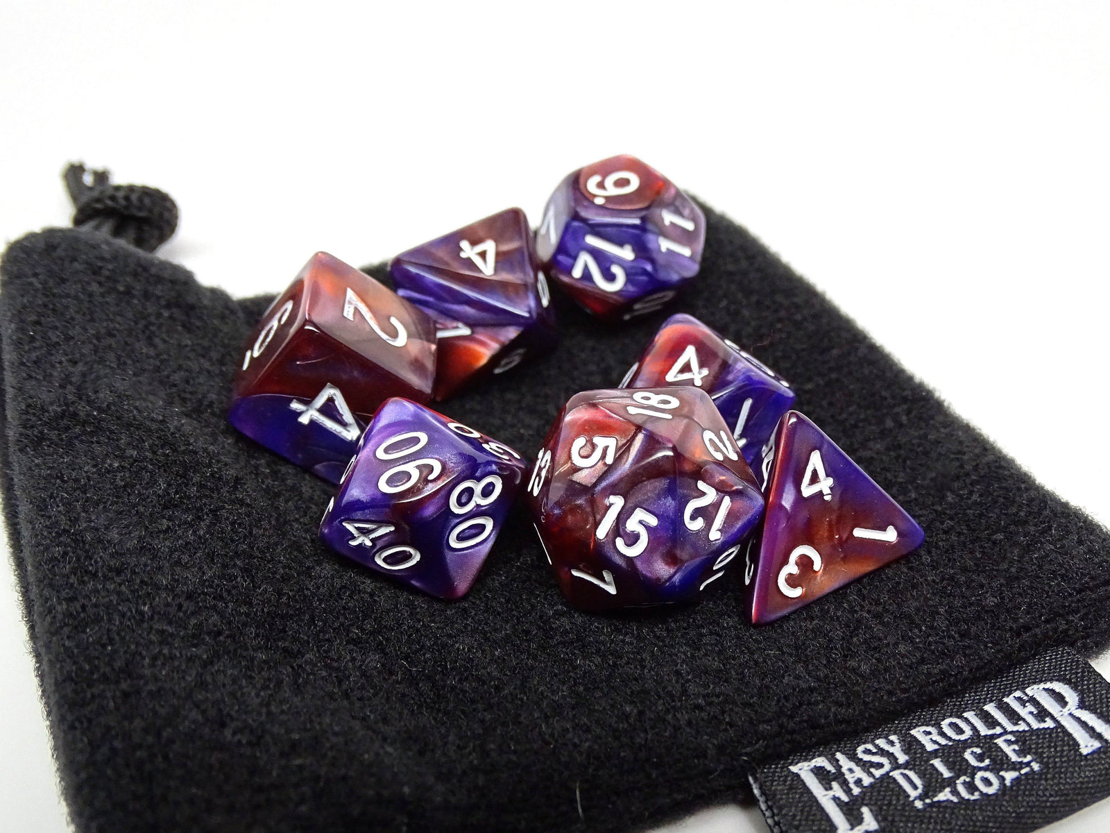 Royal Granite - 7 Piece Dice Collection