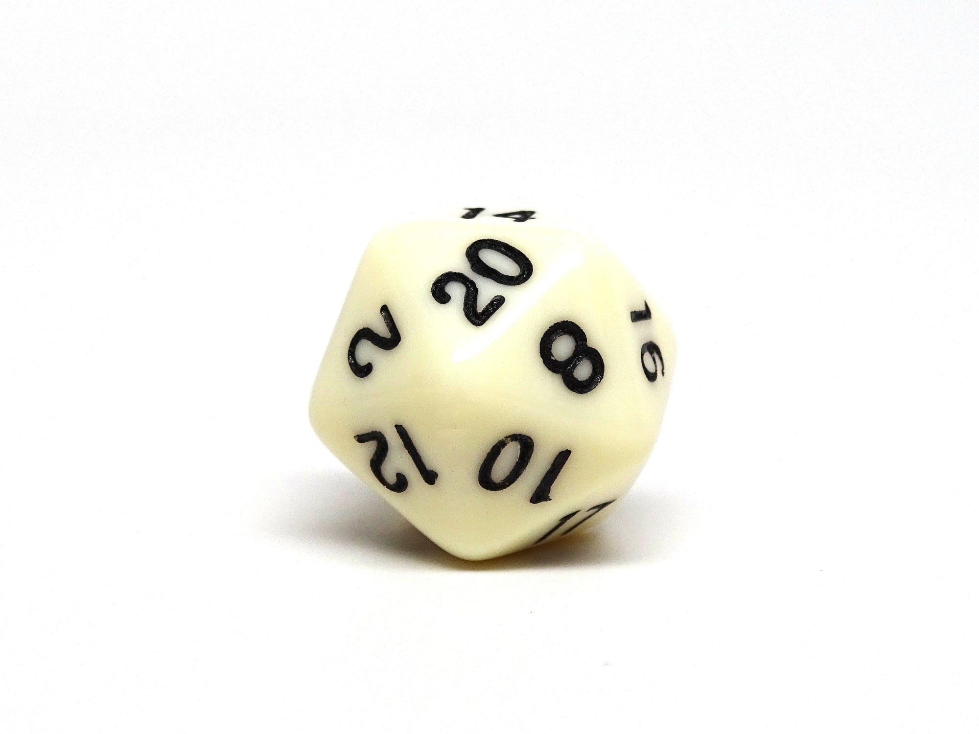 Bone White Dice - 7 Piece Set